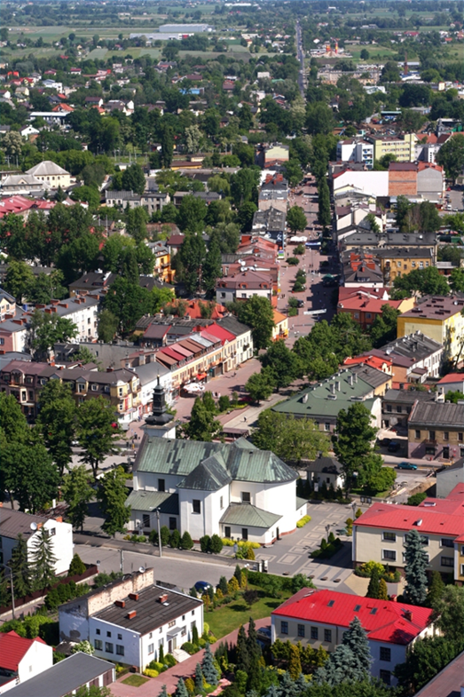 Zdjęcie Grodziska Mazowieckiego z lotu ptaka