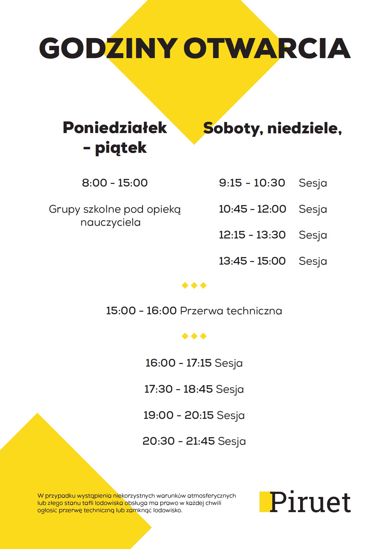 Lodowisko w Grodzisku Mazowieckim godziny