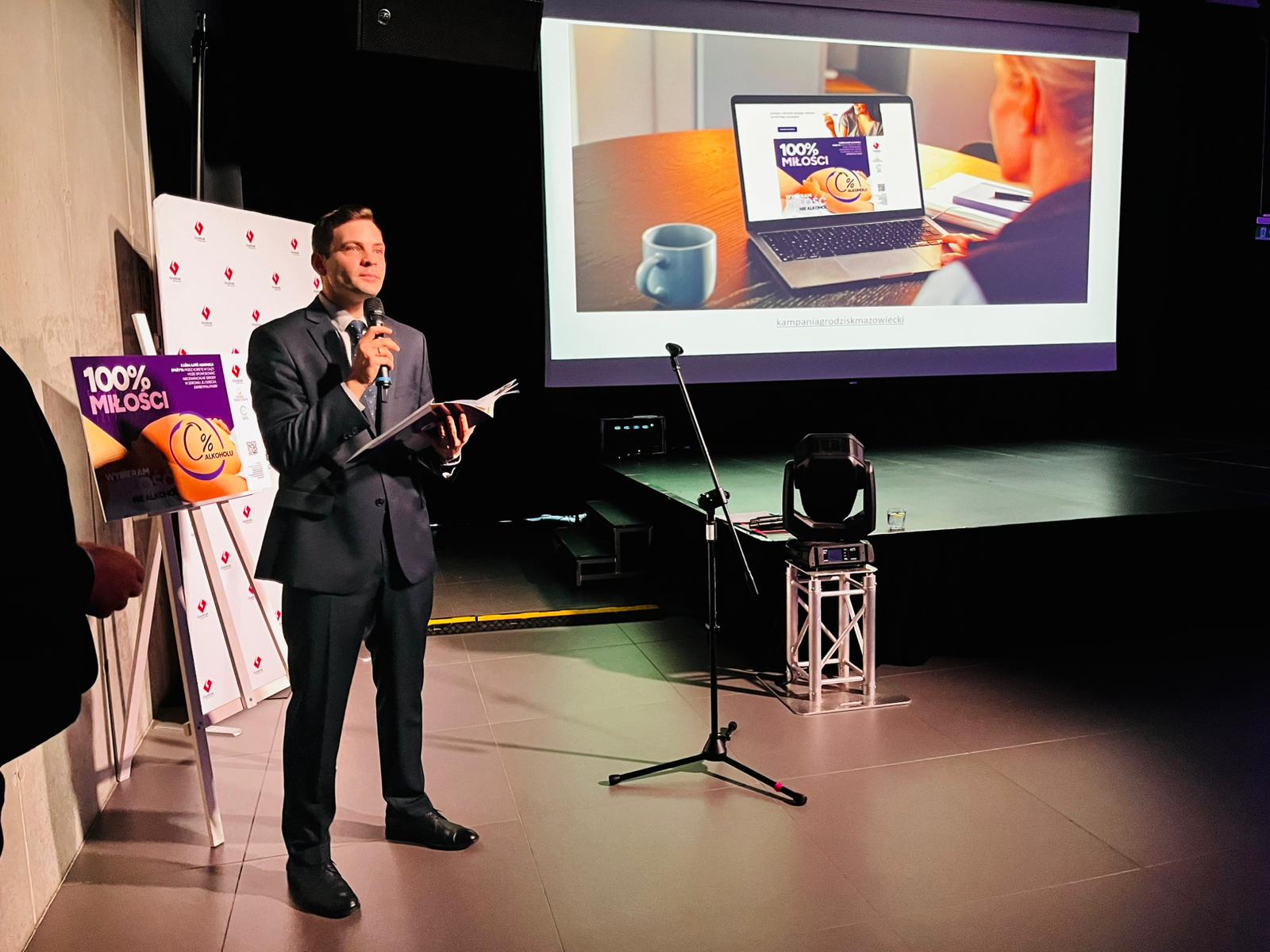 Kampania informacyjno-edukacyjna „100% miłości, 0% alkoholu – wybieram miłość, nie alkohol” w Grodzisku Mazowieckim