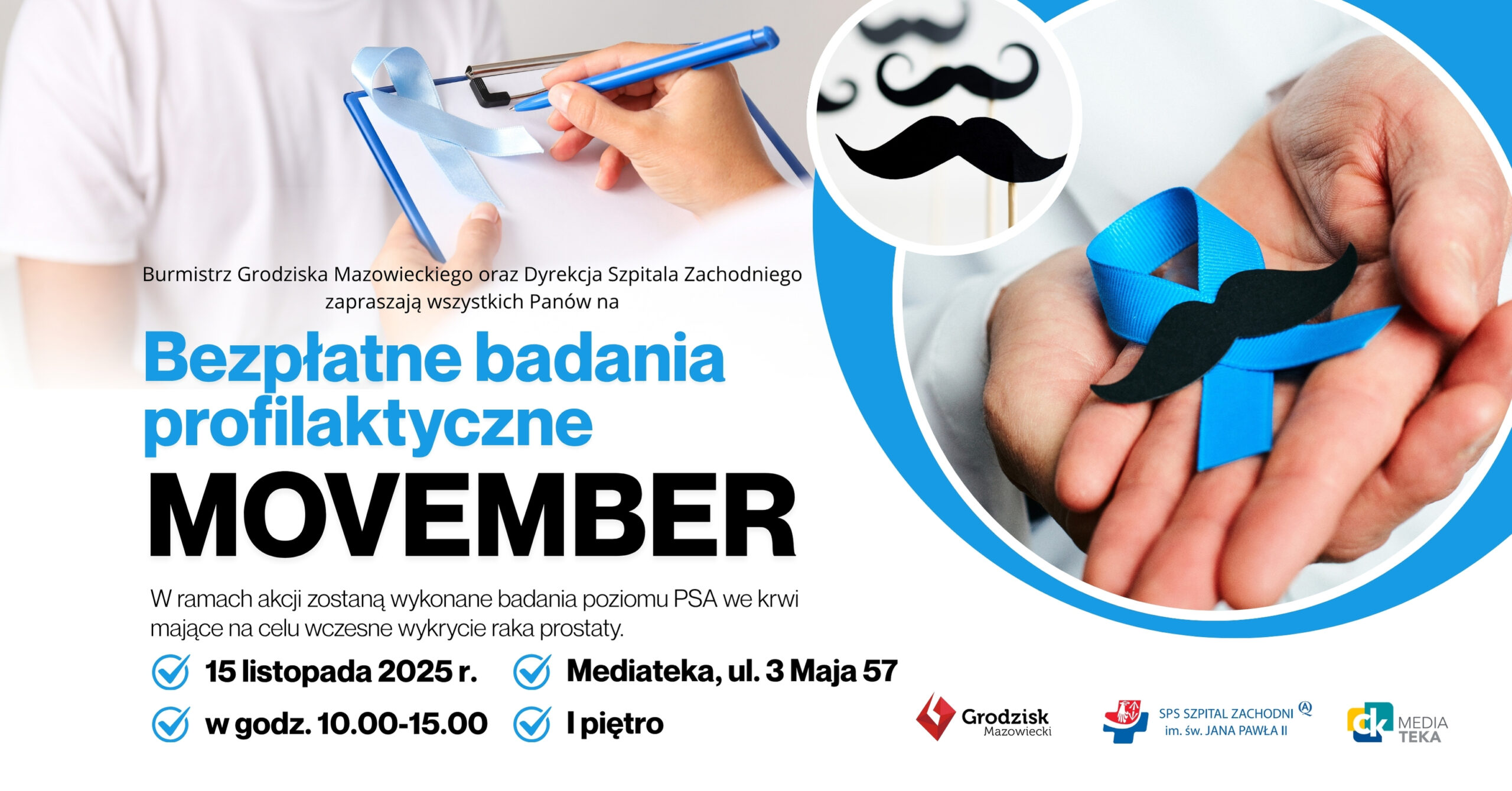 Bezpłatne badania PSA dla mężczyzn w ramach akcji Movember