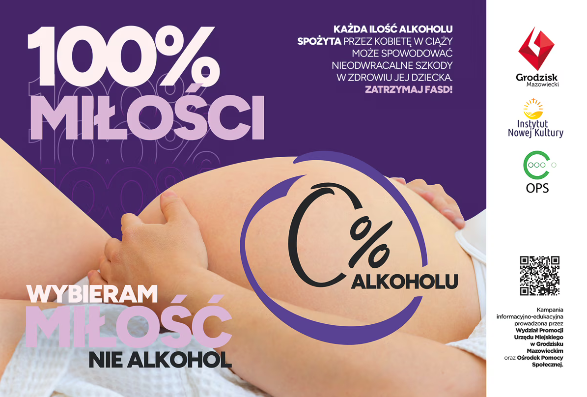 Kampania informacyjno-edukacyjna „100% miłości, 0% alkoholu – wybieram miłość, nie alkohol” w Grodzisku Mazowieckim