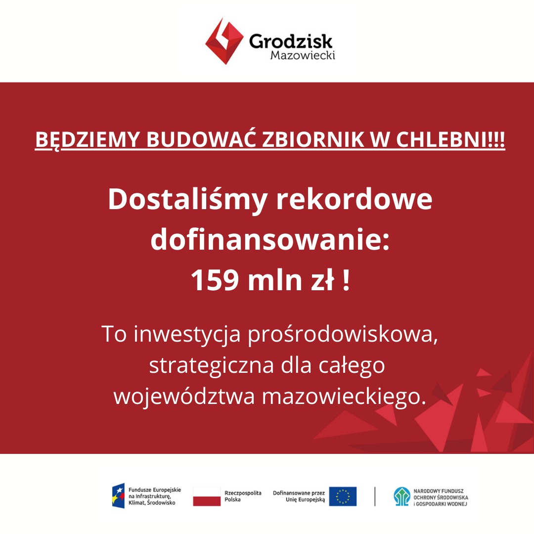 Będziemy budować zbiornik w Chlebni