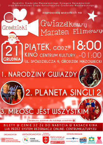 III Grodziski Gwiazdkowy Maraton Filmowy @ Kino Centrum Kultury w Grodzisku Mazowieckim