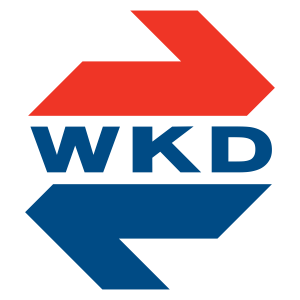 Logo Warszawskiej Kolei Dojazdowej czyli WKD