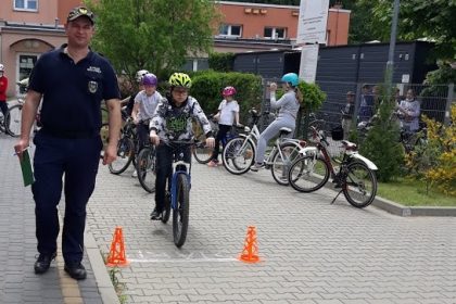 Egzamin na kartę rowerową w Szkole Podstawowej w Adamowiźnie