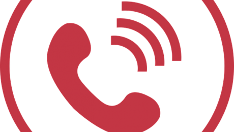 Ikonka słuchawki telefonu czerwona