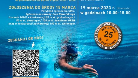 plakat mistrzostw w pływaniu