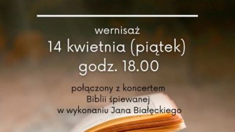 plakat interaktywnej wystawy Biblii