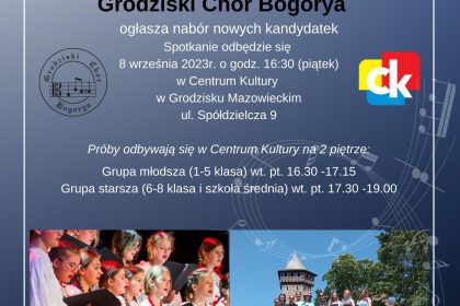 Plakat Bogorya chór