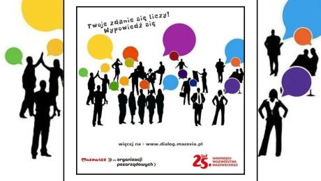 plakat współpracy organizacji pozarządowych