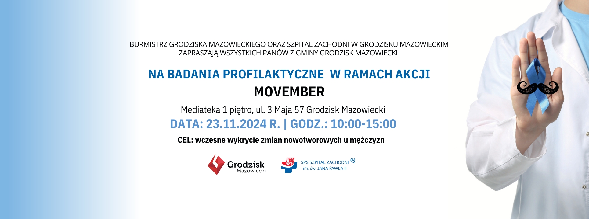 Bezpłatne badania profilaktyczne w ramach akcji Movember