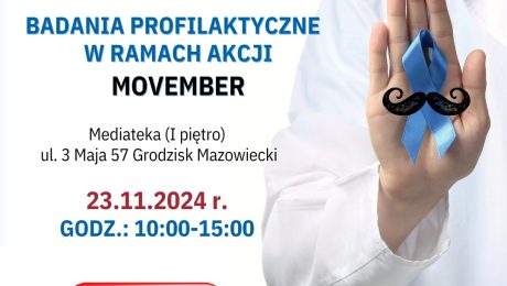 Bezpłatne badania profilaktyczne dla Panów z gminy Grodzisk Mazowiecki w ramach akcji Movember