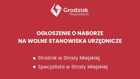 Ogłoszenie o naborze na wolne stanowiska urzędnicze