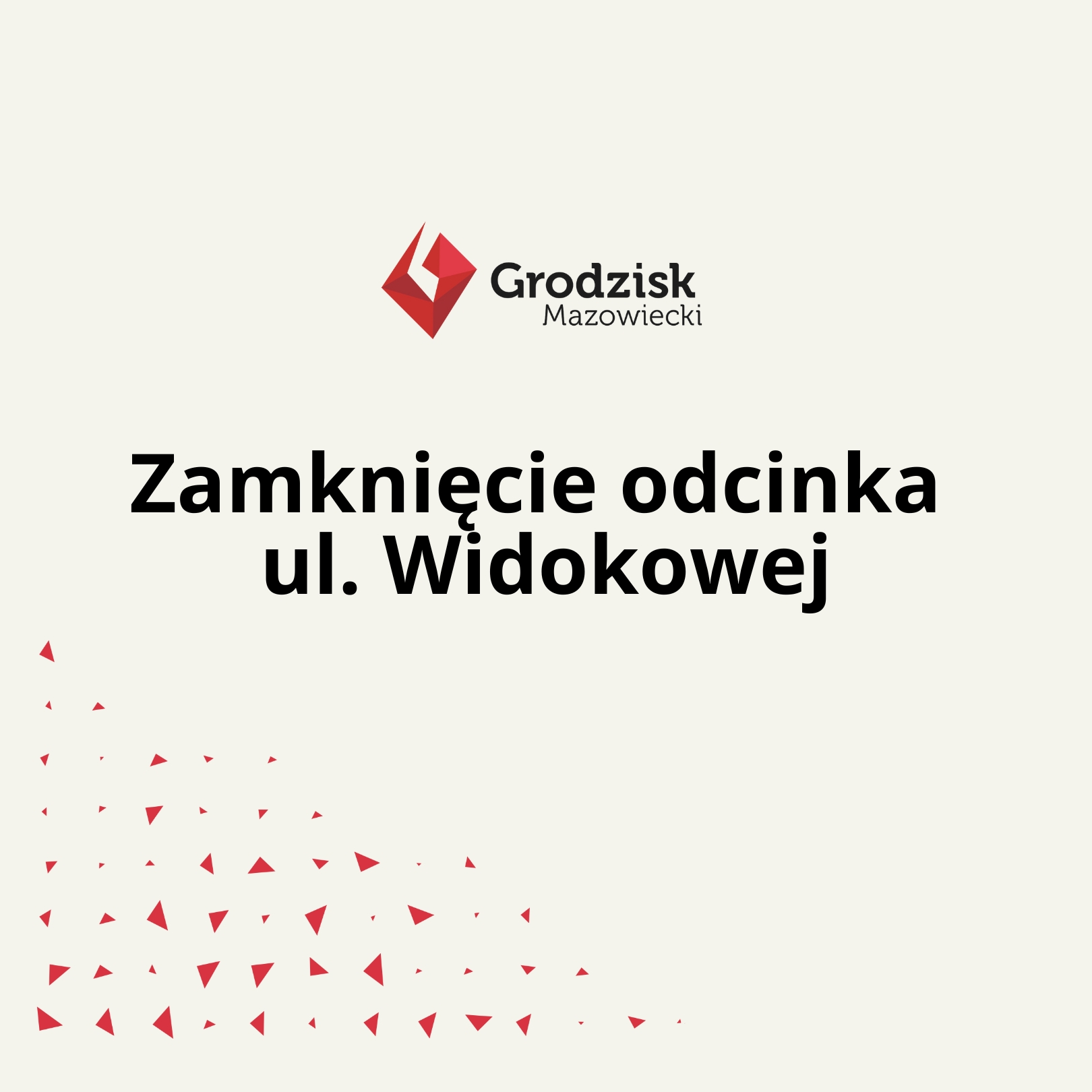 Zamknięcie odcinka ul. Widokowej