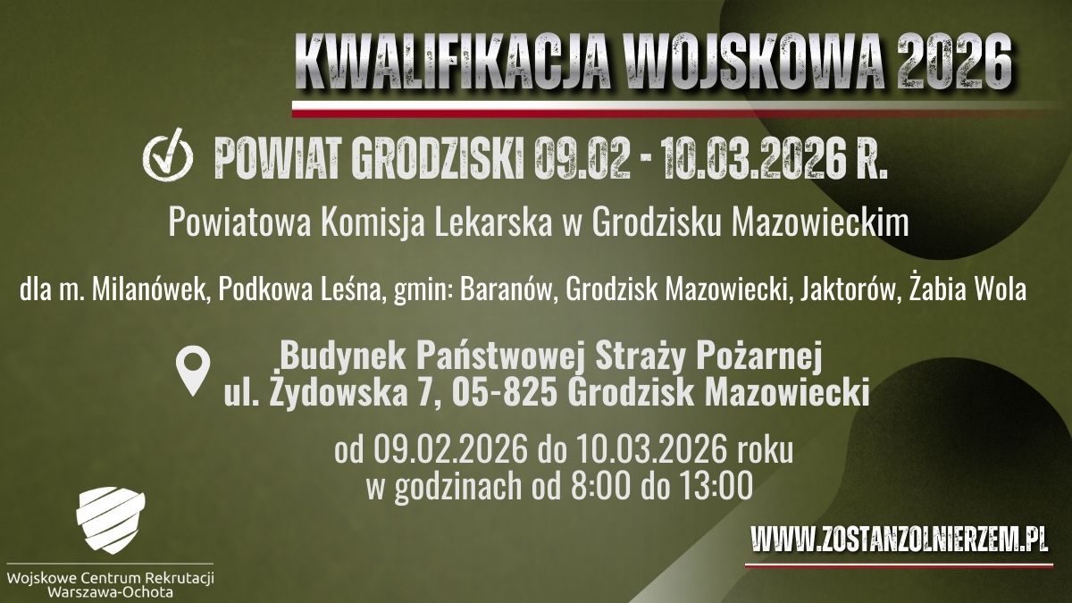 WCR Warszawa-Ochota kw 2026 powiat grodziski