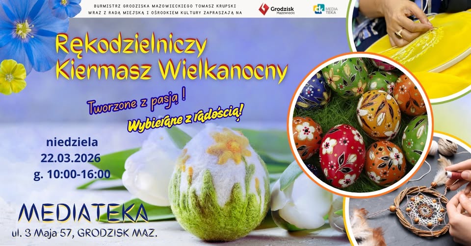 Rękodzielniczy Kiermasz Wielkanocny w Mediatece