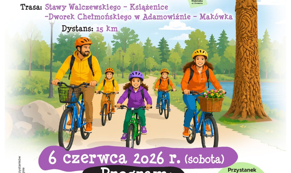 Czas wskakiwać na rowery! Zapraszamy wszystkich mieszkańców na III Rodzinny Rajd Rowerowy Gminy Grodzisk Mazowiecki!