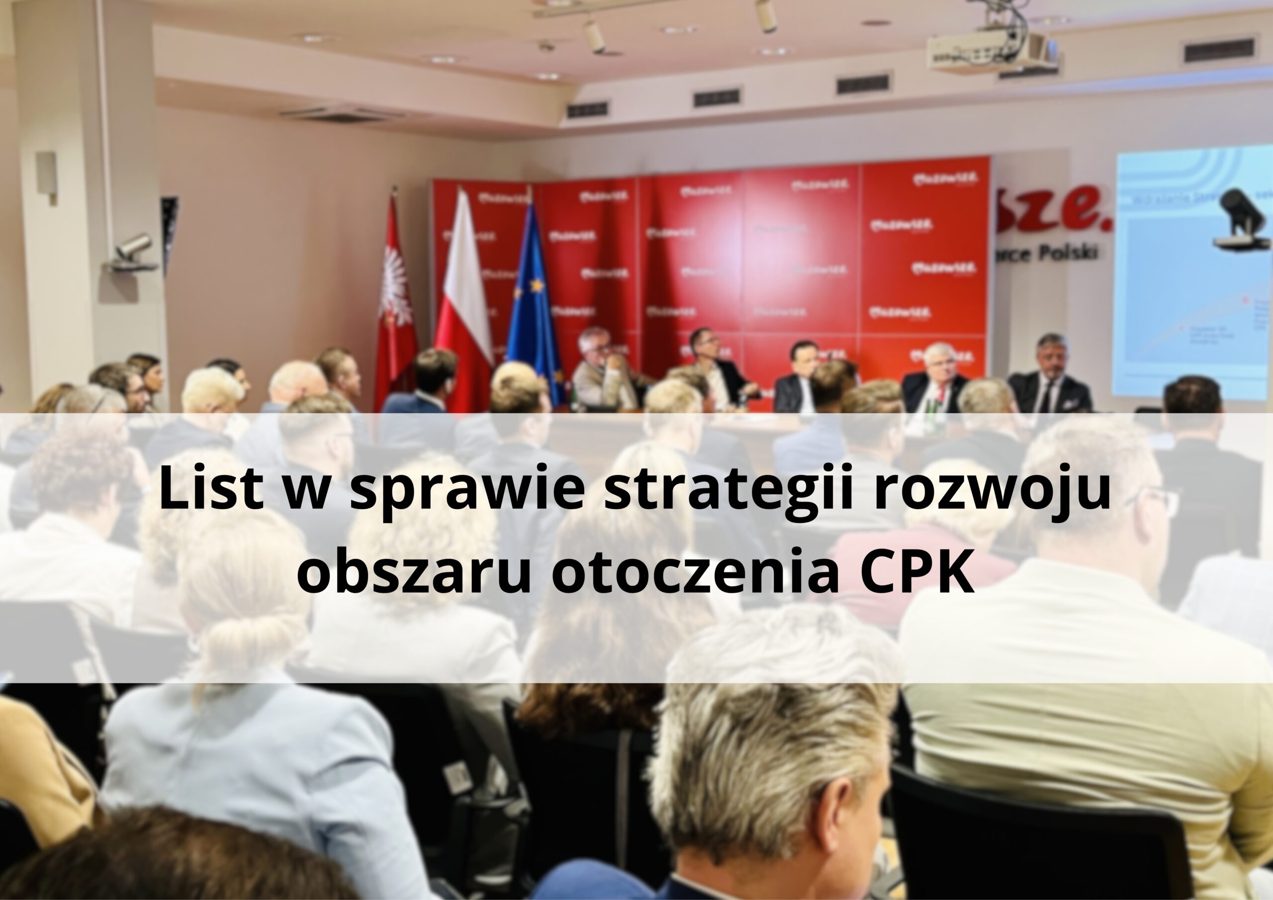 List w sprawie strategii rozwoju obszaru otoczenia CPK
