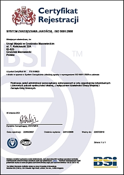 certyfikat ISO 9001 2008