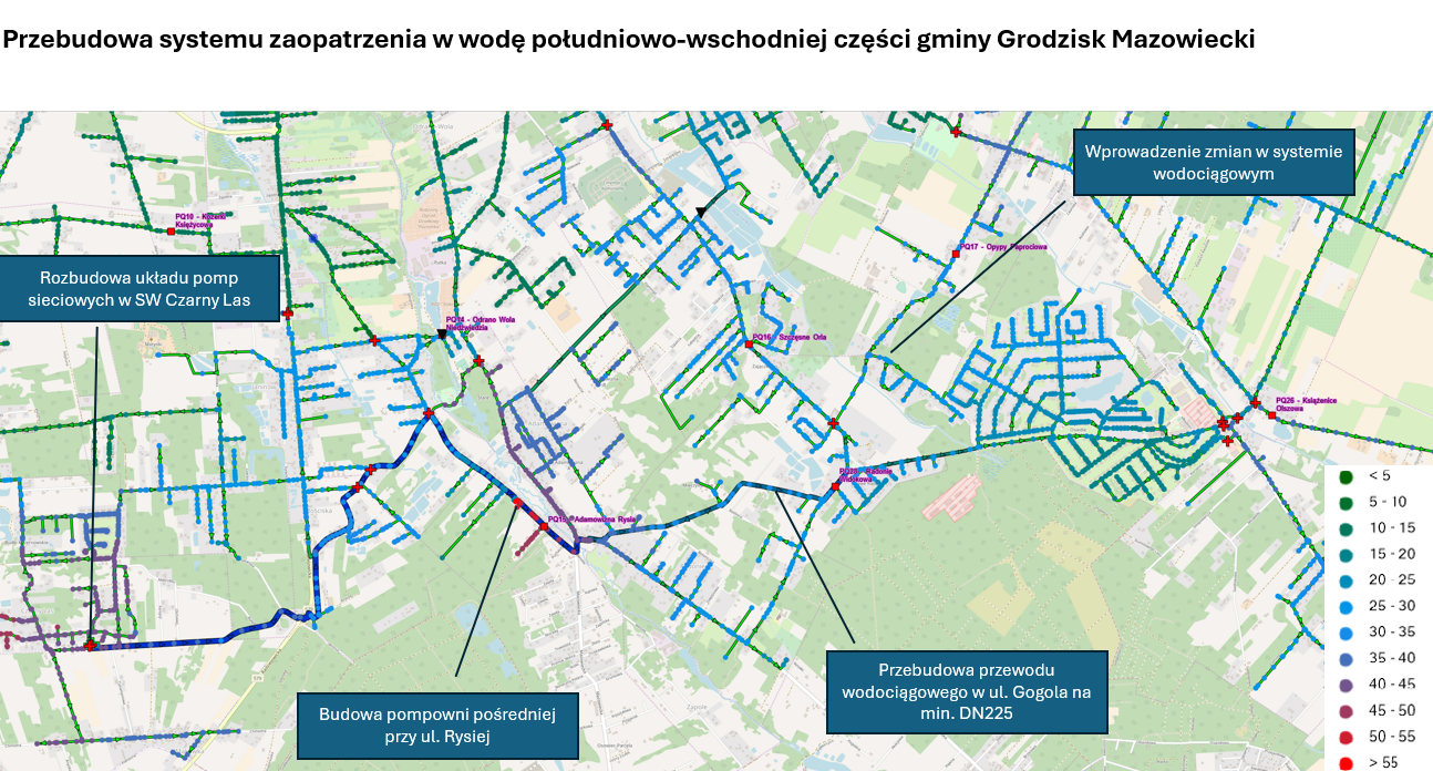 planowany wodociąg