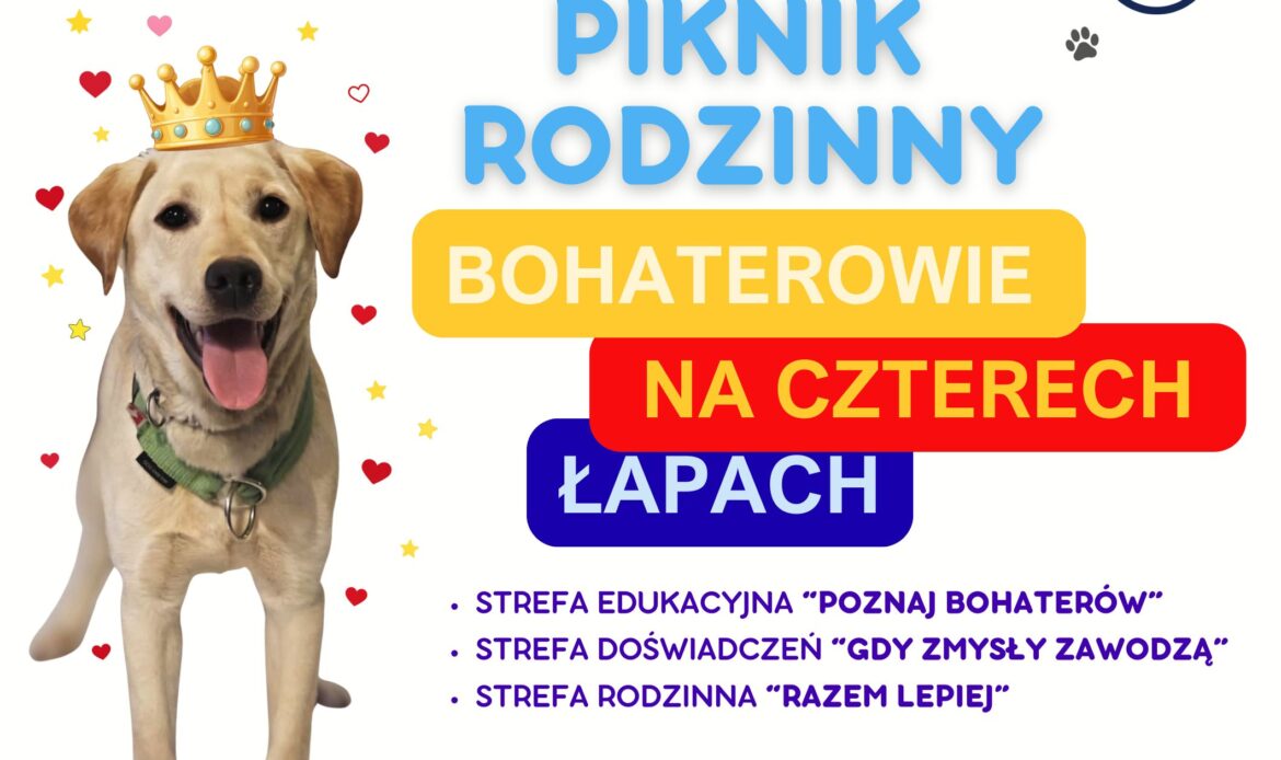 Burmistrz Grodziska Mazowieckiego Tomasz Krupski, Rada Miejska i Ośrodek Kultury zapraszają na IV Festiwal integracyjny TAK JAK TY! PIKNIK RODZINNY BOHATEROWIE NA CZTERECH ŁAPACH PATRON HONOROWY: STREFA EDUKACYJNA "POZNAJ BOHATERÓW" STREFA DOŚWIADCZEŃ "GDY ZMYSŁY ZAWODZĄ" STREFA RODZINNA "RAZEM LEPIEJ" SOBOTA 4 LIPCA 2026 GODZ. 11:00-14:00 MEDIATEKA, ul. 3 Maja 57, Grodzisk Mazowiecki Wstep wolny! Projekt dofinansowany jest ze środków budżetu Powiatu Grodziskiego