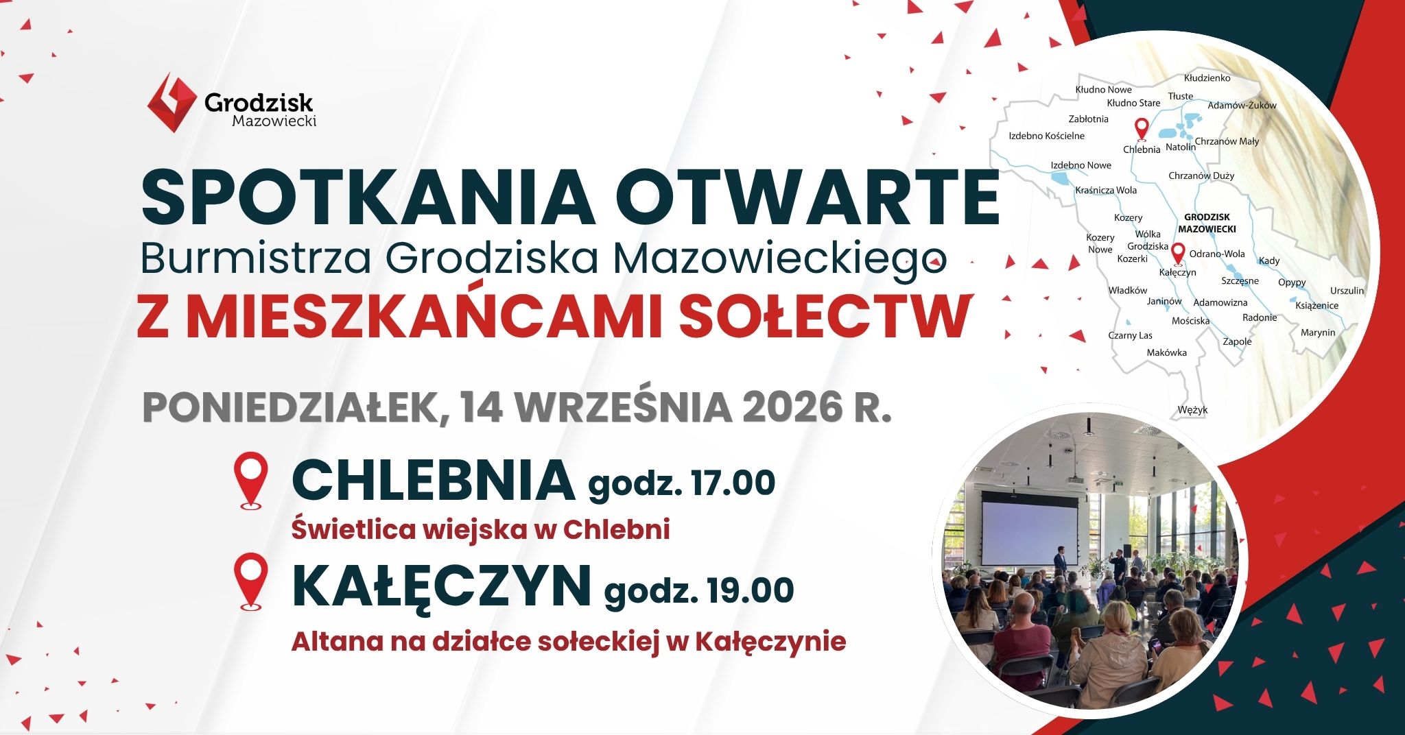 Spotkania Burmistrza w Chlebni i Kałęczynie