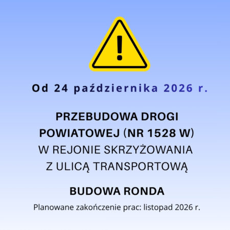 Przebudowa drogi powiatowej – budowa ronda