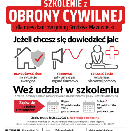 Bezpłatne szkolenia z zakresu obrony cywilnej