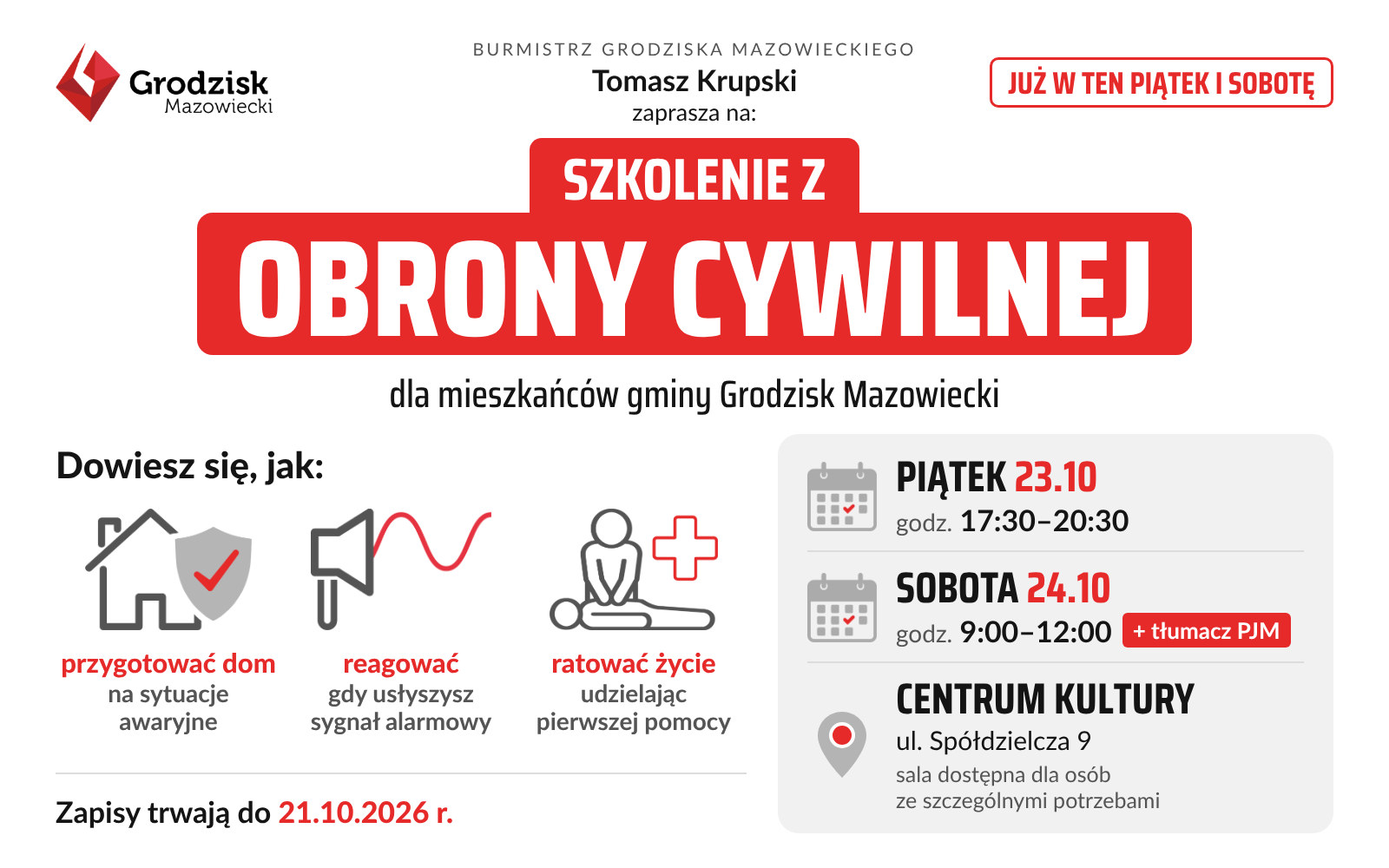 Szkolenia z zakresu obrony cywilnej